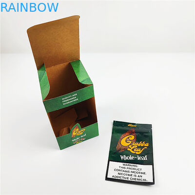 مخصص مطبوعة رقائق الألومنيوم الطبيعية grabba ورقة كاب عرض صناديق التعبئة والتغليف للقبعات مربع التعبئة والتغليف السيجار