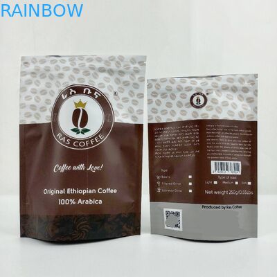 ماتي رقائق الألومنيوم الوقوف الحقيبة التعبئة والتغليف أكياس تغليف القهوة أكياس مايلر