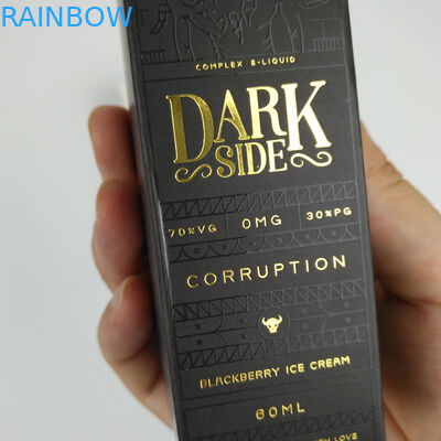 شعار مخصص مطبوعة مستطيلة لامعة قابلة للطي مستحضرات التجميل ورقة مربع التعبئة والتغليف للعطور جوهر مصل زجاجات العناية بالبشرة