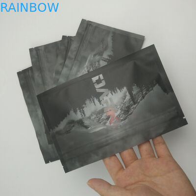 نافذة أمامية وخلفية شفافة مقاومة للحرارة ومضادة للرائحة قابلة للإغلاق بسحاب قفل التعبئة والتغليف مايلر لتخزين المواد الغذائية بثلاثة جوانب من Doypack