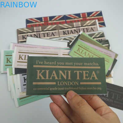 قبول شعار مخصص OEM ملصقات مطبوعة Fashionabl لاصق النبيذ تسمية ملصقات لاصقة مقاومة للماء