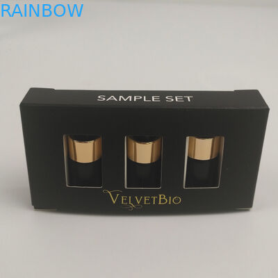 مخصص شعار الذهب احباط UV مطبوعة مستطيلة أنبوب كرتون مستحضرات التجميل ورقة مربع التعبئة والتغليف للعناية بالبشرة المصل جوهر