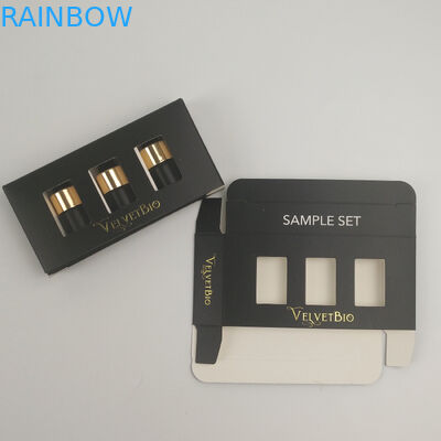 مخصص شعار الذهب احباط UV مطبوعة مستطيلة أنبوب كرتون مستحضرات التجميل ورقة مربع التعبئة والتغليف للعناية بالبشرة المصل جوهر