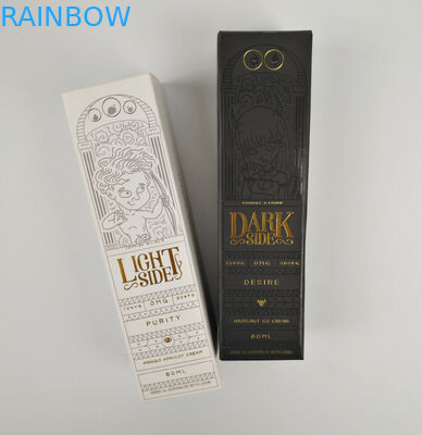 مخصص بالجملة قابلة للطي الصغيرة السوداء الفاخرة الساخنة ختم الذهب احباط هدية مربع ورق تغليف مستحضرات التجميل