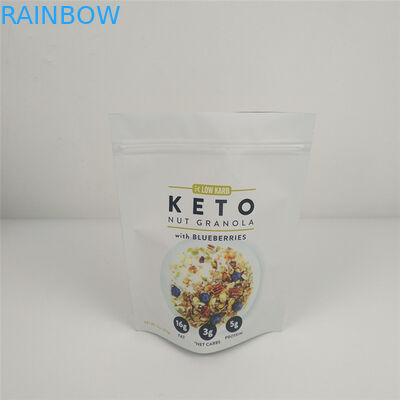 طباعة VMPET 120mic Ziplock Stand Up Pouch MOPP Food Packaging Gravure