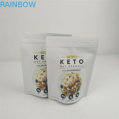 طباعة VMPET 120mic Ziplock Stand Up Pouch MOPP Food Packaging Gravure