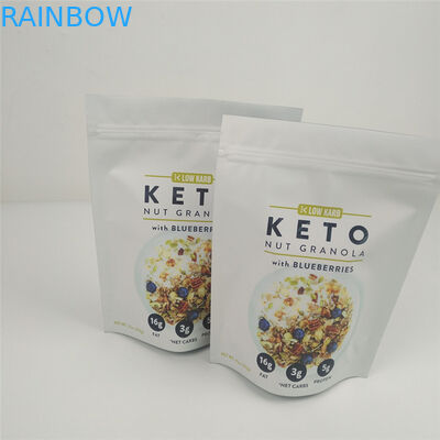 طباعة VMPET 120mic Ziplock Stand Up Pouch MOPP Food Packaging Gravure