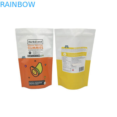 CMYK Mylar Weed Plastic Pouches التعبئة والتغليف الصمغ القابل للأكل VMPET