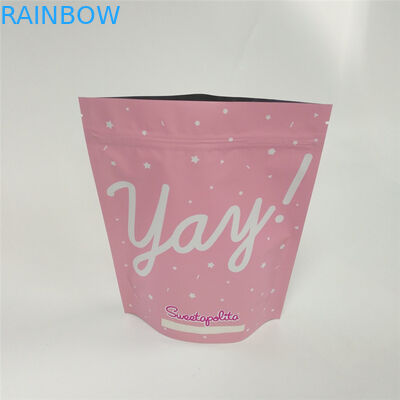 MOPP أكياس رقائق الألومنيوم المعدنية Ziplock ماتي بلوري الطباعة