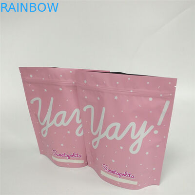 MOPP أكياس رقائق الألومنيوم المعدنية Ziplock ماتي بلوري الطباعة