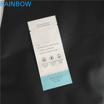 صديقة للبيئة قابلة للتحلل ورق الكرافت جيش التحرير الشعبى الصينى مجمع الغذاء مسحوق التوابل أكياس التعبئة والتغليف ثلاثة أكياس ختم الجانب