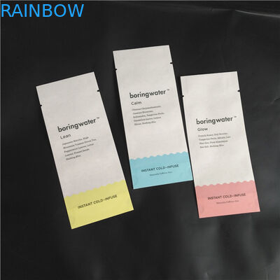 صديقة للبيئة قابلة للتحلل ورق الكرافت جيش التحرير الشعبى الصينى مجمع الغذاء مسحوق التوابل أكياس التعبئة والتغليف ثلاثة أكياس ختم الجانب