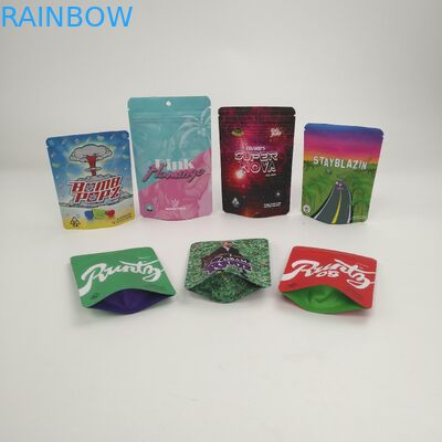 عينة مجانية 3.5 جرام 7 جرام 14 جرام 28 جرام 1 رطل من ملفات تعريف الارتباط أكياس الوقوف للقنب CBD القنب رونتز كوش بالضباب