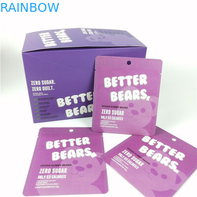 350g ورقة Gummy Cbd كرتون تغليف صندوق النقش cmyk