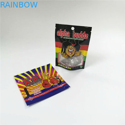 أكياس تغليف مغلفة بطبقة رقيقة من CMYK 160mic AL 0.7C أكياس THC Gummy Mylar