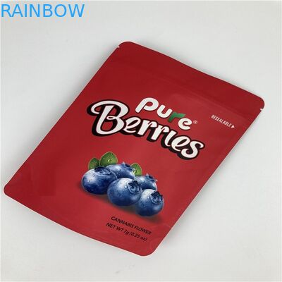 ISO BOPP VMPET Zip Lock حقيبة طعام حفر بذور 3.5 جرام