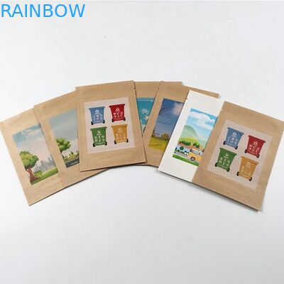 نشا الذرة SGS MOPP 50mic كيس ورق تغليف الفاكهة جيش التحرير الشعبى الصينى مبطن