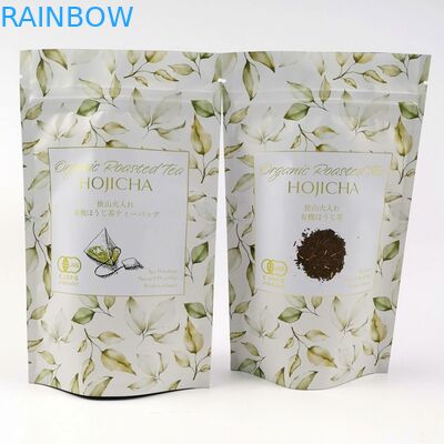 كيس رقائق ألمنيوم غير لامع Cmyk من VMPET FDA 150mic Matcha Tea Powder