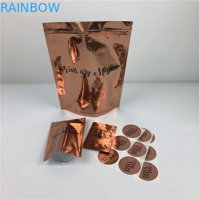 120mic MOPP CMYK كيس رقائق الملابس البلاستيكية SGS Clear Ziplock Mylar Bag