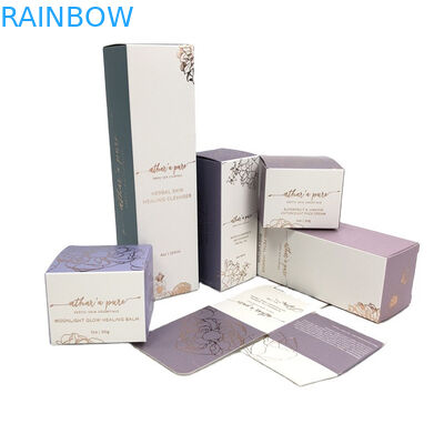 صناديق تغليف مستحضرات التجميل الورقية SGS CMYK 2 أوقية 60 مل 30 مل ختم احباط