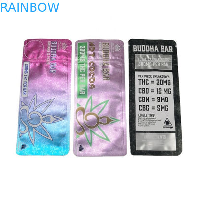 SGS 120mic MOPP Children Resistant Mylar Bag 500mg VMPET Candy Edibles