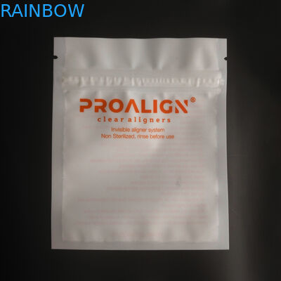 MOPP Vmpet البلاستيك البريدي قفل التعبئة والتغليف ماتي الأسنان واضحة المحاذاة ISO