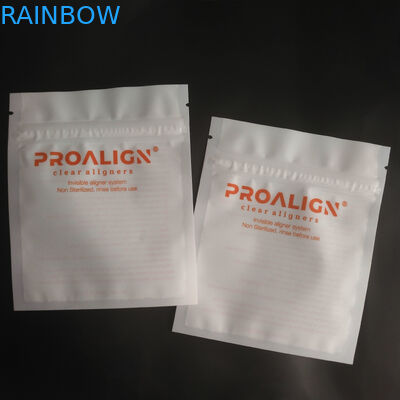 MOPP Vmpet البلاستيك البريدي قفل التعبئة والتغليف ماتي الأسنان واضحة المحاذاة ISO