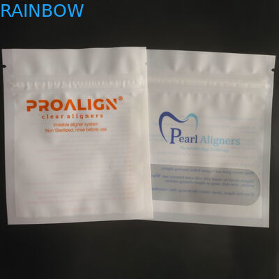 MOPP Vmpet البلاستيك البريدي قفل التعبئة والتغليف ماتي الأسنان واضحة المحاذاة ISO