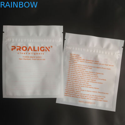 أكياس التعبئة والتغليف البلاستيكية الأسنان Cmyk 120mic MOPP الحفر مع جانب واحد