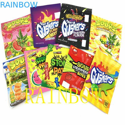 100mic VMPET CMYK أكياس رقائق مايلر مسطحة 120x150mm كيس تغليف أغذية الحلوى