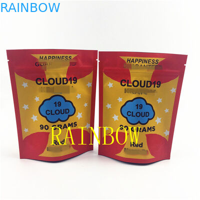 FDA 120mic بلاستيك مايلر Edibles Cookie Bags VMPET Seed Foil Zipper Pouch