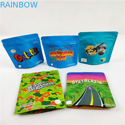 حقيبة FSC BSCI CMYK مقاومة للرائحة 3.5g أكياس تغليف مايلر CBD