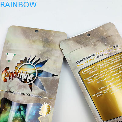 حقيبة FSC BSCI CMYK مقاومة للرائحة 3.5g أكياس تغليف مايلر CBD