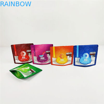 3.SA8000 QS CBD الحفر طباعة الحقائب رائحة 100mic ماتي واضح أكياس مايلر