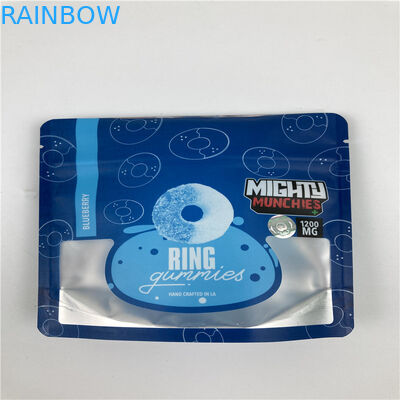 Child Proof Mylar Bag Smell Proof Foil Pouch Packaging For Candy / Cookies / Dried Flower Seeds