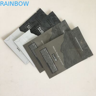 أكياس مقاومة للرائحة أكياس مايلر مع أكياس بلاستيكية من Ziplock 1g من زهرة القنب مع نافذة شفافة بفتحة تعليق