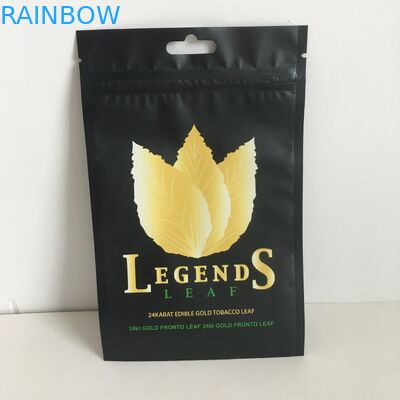 أكياس تغليف مايلر البلاستيكية للطعام من Ziplock ، أكياس أوراق التبغ ، مع ثقب المعلق