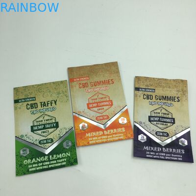 مخصص مطبوعة 1 جرام 3.5 جرام إعادة تدوير الرائحة سستة الصمغ الدب CBD صغيرة الوقوف الصالحة للأكل 3.5 جرام مايلر كيس الأعشاب