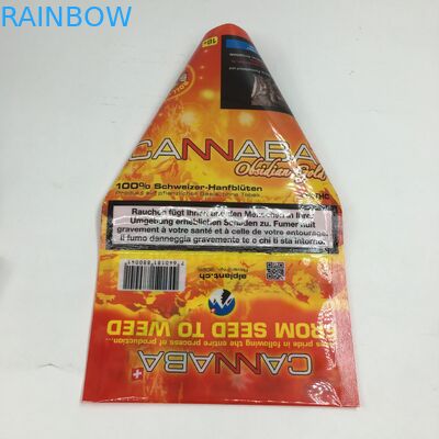 أكياس تغليف جيوب CBD مسطحة ZIplock Cigar Tobacco Leaf Packaging Bags أكياس تغليف مايلر البلاستيكية