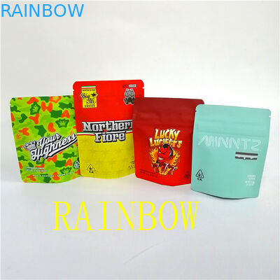 مخصص مطبوعة لينة اللمس رائحة واقية الوقوف الطفل واقية ziplock ماتي أكياس مايلر للزهور المجففة ترك التعبئة والتغليف