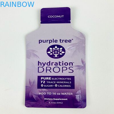 الطباعة الرقمية على شكل مخصص أكياس بلاستيكية صغيرة مسطحة CBD Gummy Candy Snack Pouch زبدة الفول السوداني