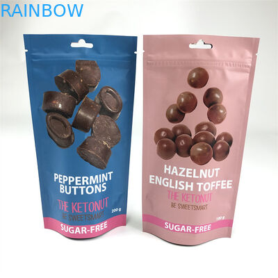 CMYK 110mic زيبر الوقوف الحقيبة Edibles أكياس القنب دليل الطفل الطفل