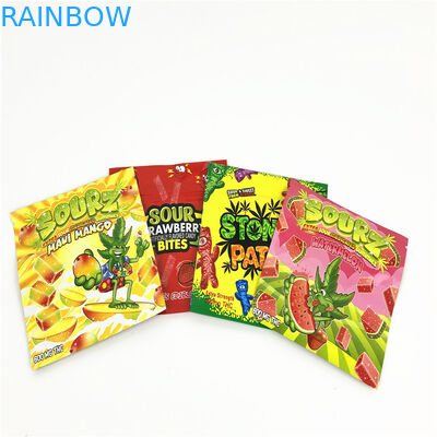 1 رطل 3.5 جرام بلاستيك MOPP VMPET UV Spot Pouch 120mic حقيبة مايلر زيبلوك مضادة للأطفال