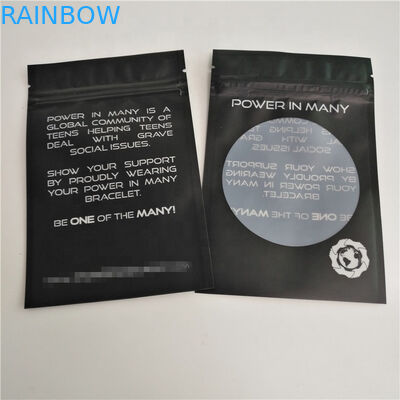 حقيبة تغليف بسحاب بلاستيك CMYK Gravnre حقائب مجوهرات بلاستيكية SGS VMPET 10C