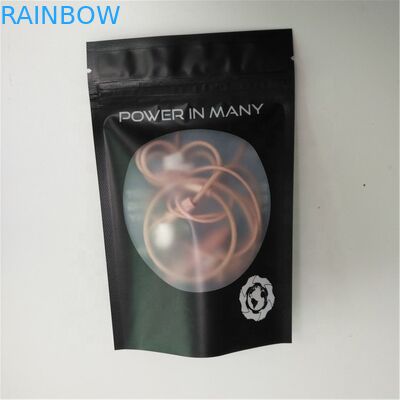 حقيبة تغليف بسحاب بلاستيك CMYK Gravnre حقائب مجوهرات بلاستيكية SGS VMPET 10C