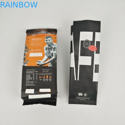 200mic CMYK حقيبة تغليف مسطحة القاع SGS 12C PE الجانب مجمعة زيبر حقيبة