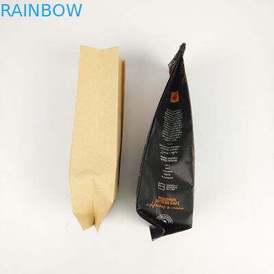 200mic CMYK حقيبة تغليف مسطحة القاع SGS 12C PE الجانب مجمعة زيبر حقيبة