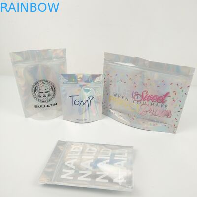 1.2c Mpet CMYK Ziplock أكياس التعبئة البلاستيكية VMPET Gravure لمستحضرات التجميل والمجوهرات