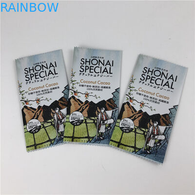 عودة الختم حقيبة مخصصة الغذاء الصف البلاستيك شريط جرانولا التفاف للشوكولاته / شريط الطاقة التعبئة والتغليف