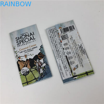 عودة الختم حقيبة مخصصة الغذاء الصف البلاستيك شريط جرانولا التفاف للشوكولاته / شريط الطاقة التعبئة والتغليف